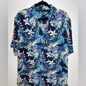NWT Cubavera Tropical Floral Men's Shirt- 2X